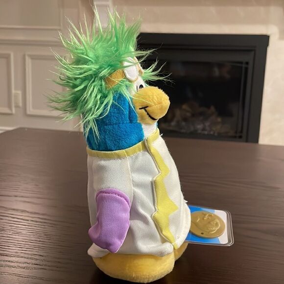 Disney Club Penguin Rad Scientist Plush NWT Great Condition w Game Tag 9” tall - Picture 3 of 8